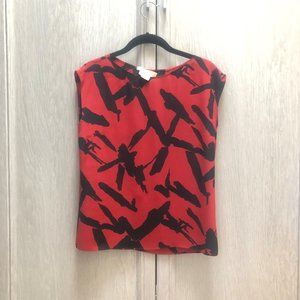 Michael Kors Collection printed silk tank